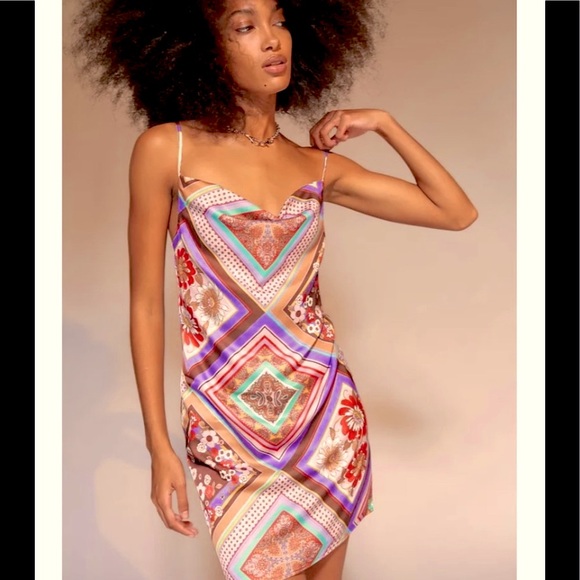 Urban Outfitters Mallory Cowl-Neck Slip Dress - Picture 3 of 6